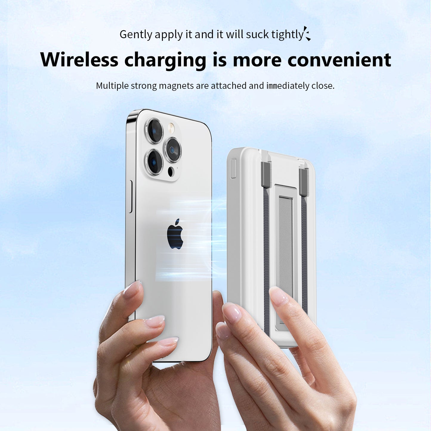 10000mah Magnetic Wireless Power Bank Portable Charger Battery Pack Capacity 10000mAh Magnetic Battery Wireless Power Bank,20W Fast Charging Portable Charger,3-in-1 Wireless Charger Built-in Cables foriPhone 16. 15.../Samsung/iPad4